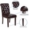 Flash Furniture 18.5 W, 27.5 L, 39.75 H 4-BT-P-BRN-LEA-GG - alternate 8